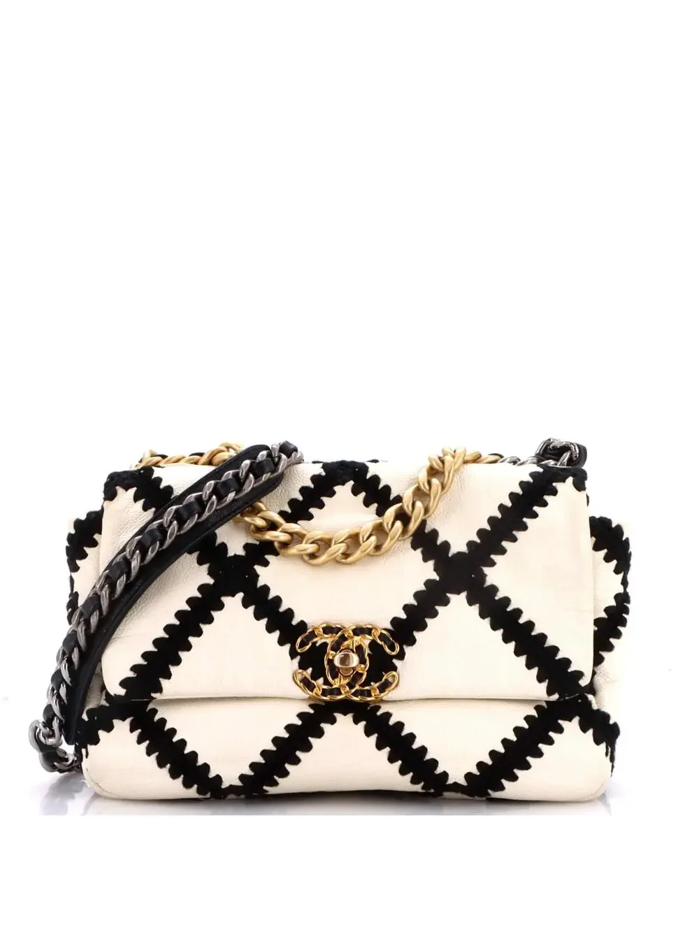 Chanel 19 Flap Bag Crochet Quilted #299231C46B